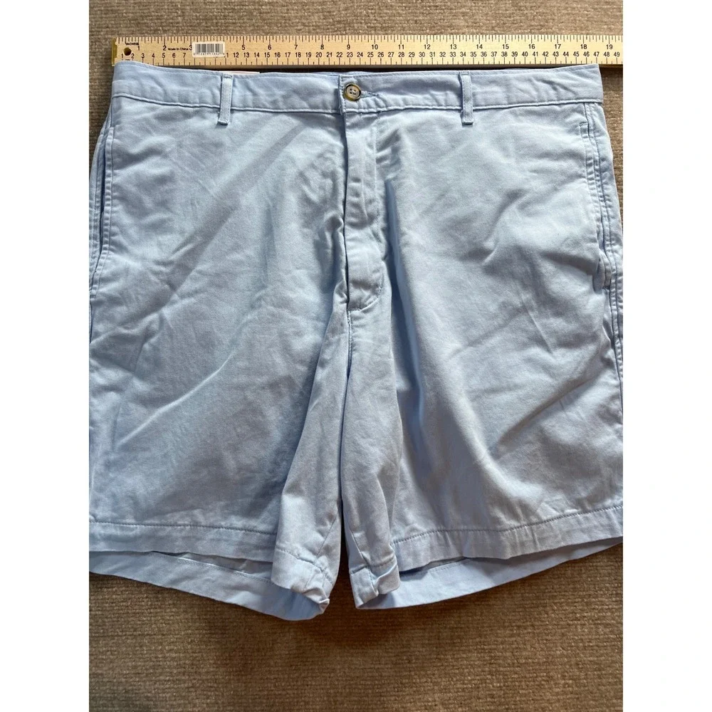 Saddlebred Mens Comfort Flex 7 Inseam Flat Front Shorts Jazz Blue Size 36 NWT